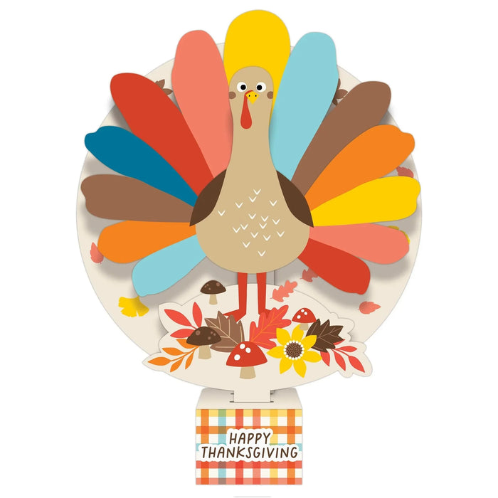Happy Turkey Day Pop Up Centerpiece 10 7/8" x 8 3/8" | 1 ct - Zurchers