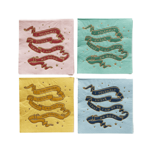 Harry Potter X Bonjour Fête House Pride Beverage Napkins 5" | 24 ct - Zurchers