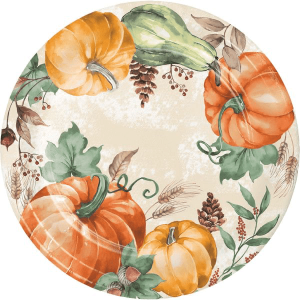 Harvest Delight - 9" Luncheon Plate 8 Ct - Zurchers