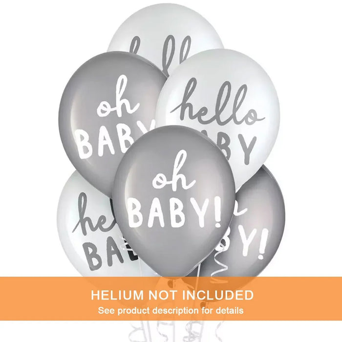 Hello Baby Soft Jungle Latex Balloon Pack, 12" | 15 ct - Zurchers