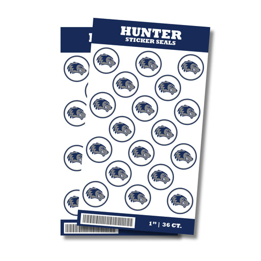 A package of 36 1-inch Hunter High School Sticker Seals.