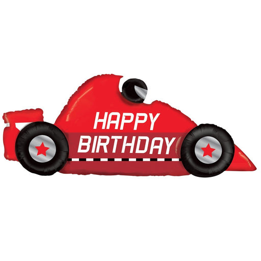 Happy Birthday Race Car SuperShape Mylar Balloon, 43" | 1 ct - Zurchers