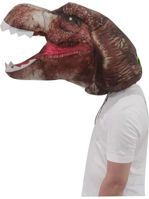Inflatable Photo Real Jurassic T - Rex Dinosaur Head | 1 ct - Zurchers