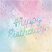 Iridescent Happy Birthday Lunch Napkins 6.5" | 16ct - Zurchers
