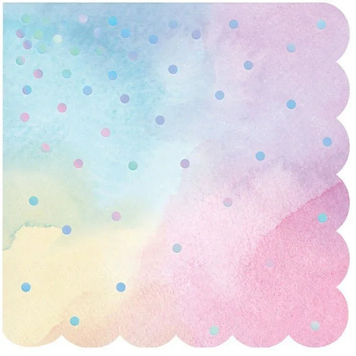 Iridescent Lunch Napkins 6.5" | 16ct - Zurchers