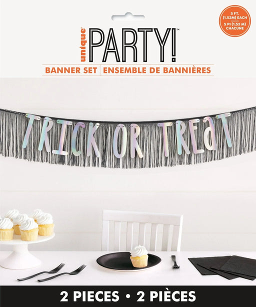 Halloween Iridescent Trick or Treat Garland Kit | 2 pcs - Zurchers