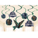 Jurassic World Into The Wild Swirl Decorations | 12pcs - Zurchers