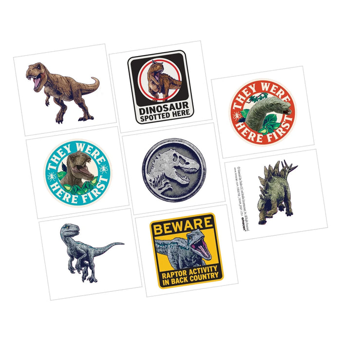 Jurassic World Into The Wild Tattoos | 8ct - Zurchers