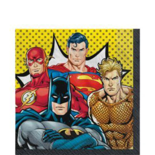 Justice League Lunch Napkins | 16ct - Zurchers