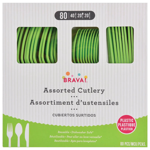 Kiwi Plastic Assorted Cutlery | 80 pcs - Zurchers