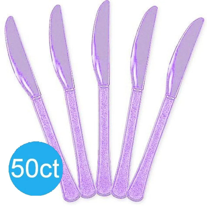 Lavender Heavy Duty Plastic Knives | 50ct - Zurchers