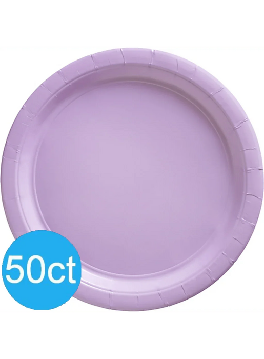 Lavender Paper Dinner Plates 10'' | 50ct - Zurchers