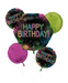 Let's Glow Crazy Birthday Balloon Bouquet | 5 pcs - Zurchers