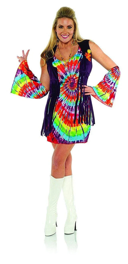 60s Tie Dye Dress Costume Large | 1ct - Zurchers
