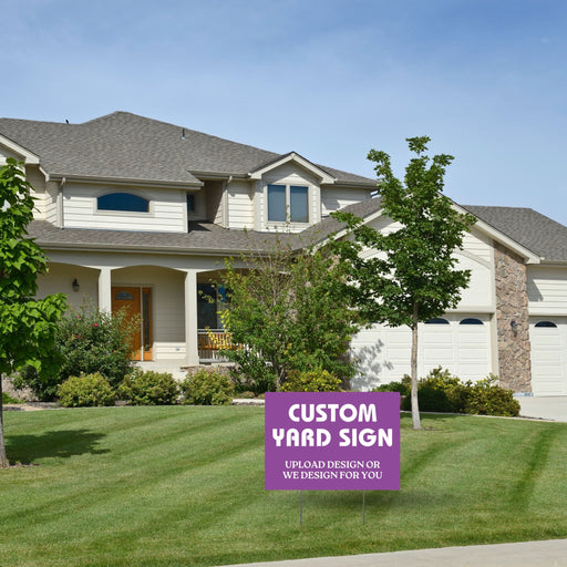 Custom Yard Sign With H Stake | 1 ct - Zurchers