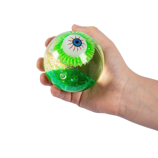 Light - Up Eyeball Glittered Water Bouncy Balls 2.5" | 1 ct - Zurchers