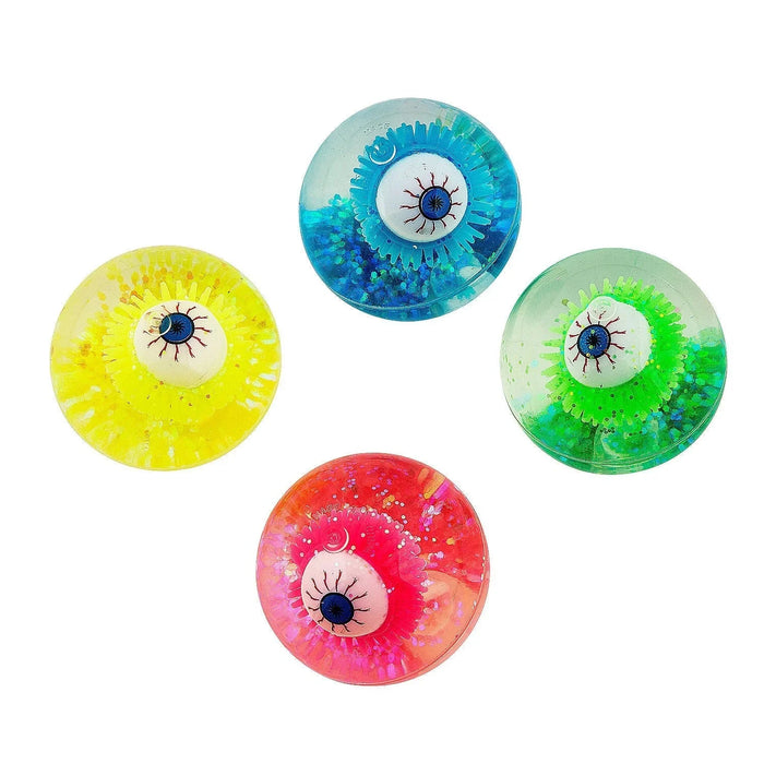 Light - Up Eyeball Glittered Water Bouncy Balls 2.5" | 1 ct - Zurchers