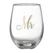 Lillian Rose Gold Mr. Stemless Wine Glass | 1ct - Zurchers