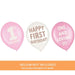 12" Little Miss One - derful First Birthday Latex Balloon Pack | 6 ct - Zurchers