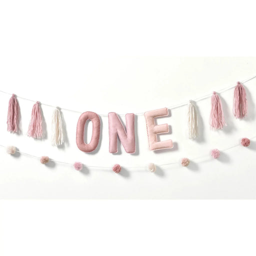 Little Miss One - derful First Birthday Plush Banner Kit | 2 pcs - Zurchers