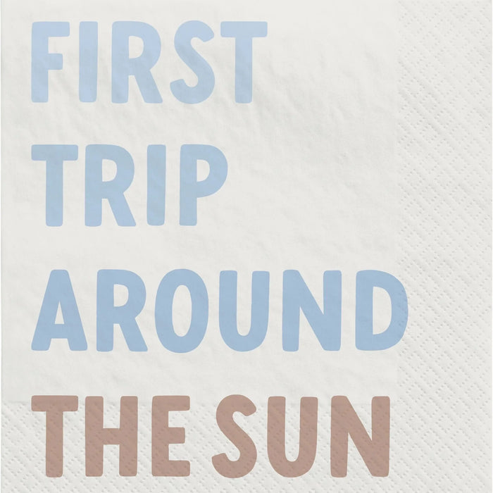 Little Mister One - derful First Birthday Beverage Napkins | 16 ct - Zurchers