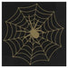 Halloween Black and Gold Spider Web Lunch Napkin | 16ct - Zurchers