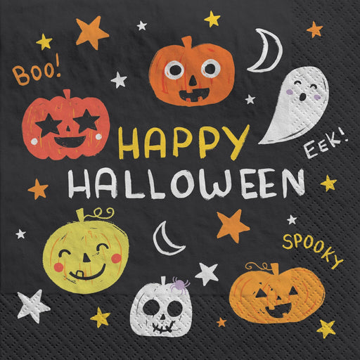 Halloween Spooky Friends Halloween Lunch Napkins, 6.5in | 100ct - Zurchers