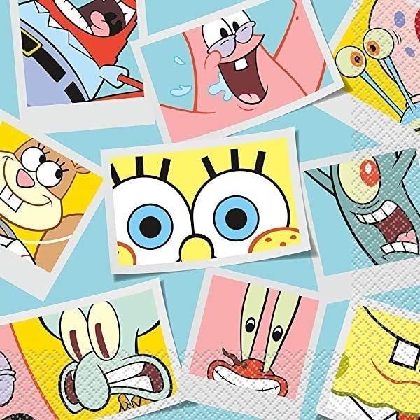 SpongeBob Lunch Napkins | 16 ct - Zurchers