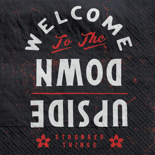 Stranger Things Upside Down Lunch Napkins | 16ct - Zurchers