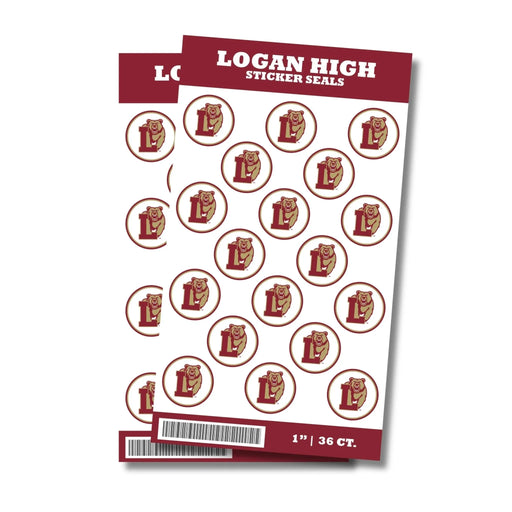 Logan High School Sticker Seal 1" | 36 ct - Zurchers