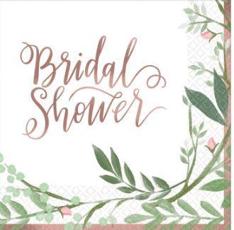 Love and Leaves beverage napkins | 16ct - Zurchers