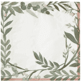 Love and Leaves Lunch Napkins | 16ct - Zurchers