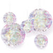Luminous Honeycomb Ball Hanging Decorations 5" & 9" | 5 ct - Zurchers