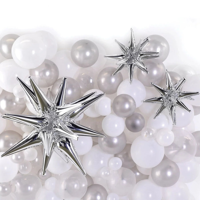 Magical Star Foil Balloon Accent Kit - Silver | 1 ct - Zurchers