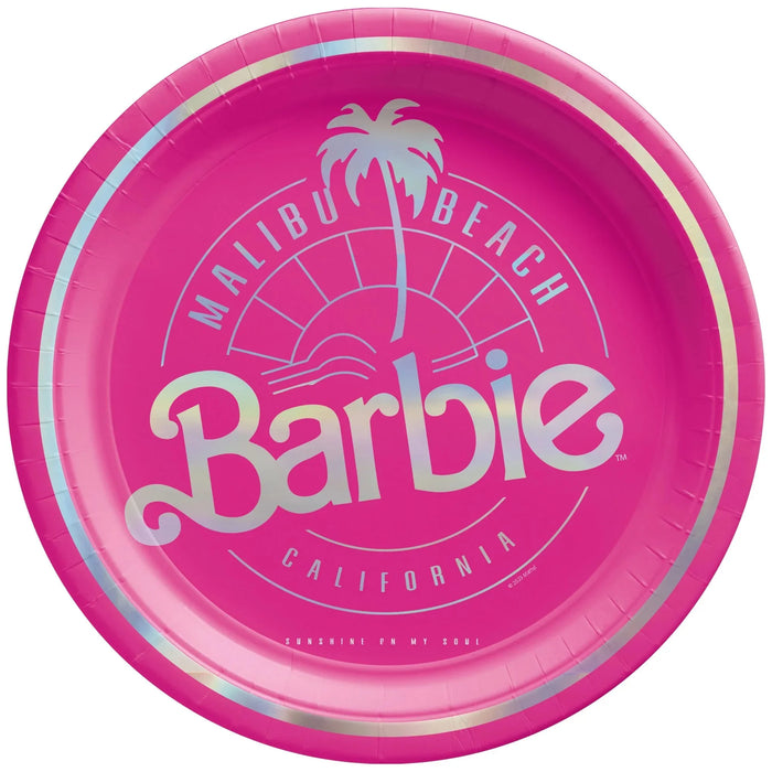 Malibu Barbie Round Plates 7" | 8ct - Zurchers