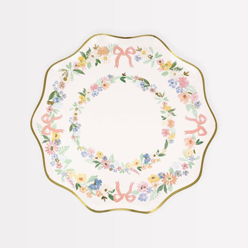 Elegant Floral Side Plates 9" | 8 ct - Zurchers
