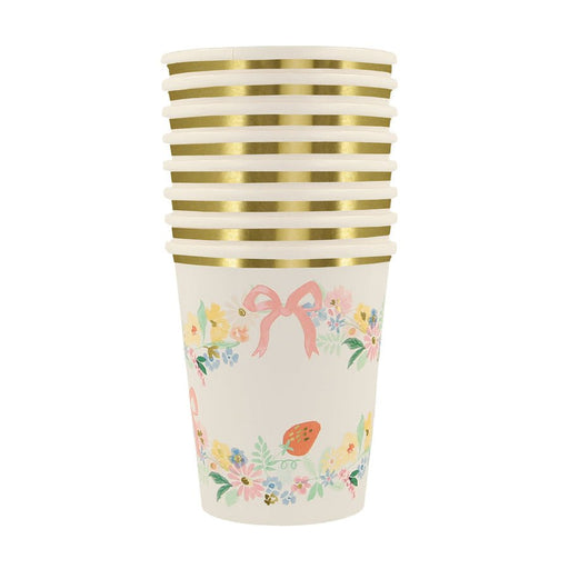 Elegant Floral Cups 9 oz. | 8 ct - Zurchers