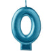 Metallic Blue 0 Candle | 1ct - Zurchers