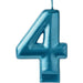 Metallic Blue 4 Candle | 1ct - Zurchers