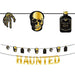 Metallic Glam Boneyard Black & Gold Haunted Banners | 2ct - Zurchers
