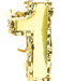 Metallic Gold Fringe Number Mini Piñata 6" | 1ct - Zurchers