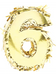 Metallic Gold Fringe Number Mini Piñata 6" | 1ct - Zurchers
