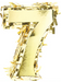 Metallic Gold Fringe Number Mini Piñata 6" | 1ct - Zurchers