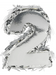 Metallic Silver Fringe Number Mini Piñata 6" | 1 ct - Zurchers