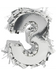 Metallic Silver Fringe Number Mini Piñata 6" | 1 ct - Zurchers