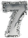 Metallic Silver Fringe Number Mini Piñata 6" | 1 ct - Zurchers