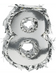Metallic Silver Fringe Number Mini Piñata 6" | 1 ct - Zurchers
