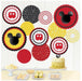 Mickey Mouse Paper Fan Decorations | 17pcs - Zurchers