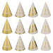 Mini Cone Golden Age Birthday Hats | 12ct - Zurchers