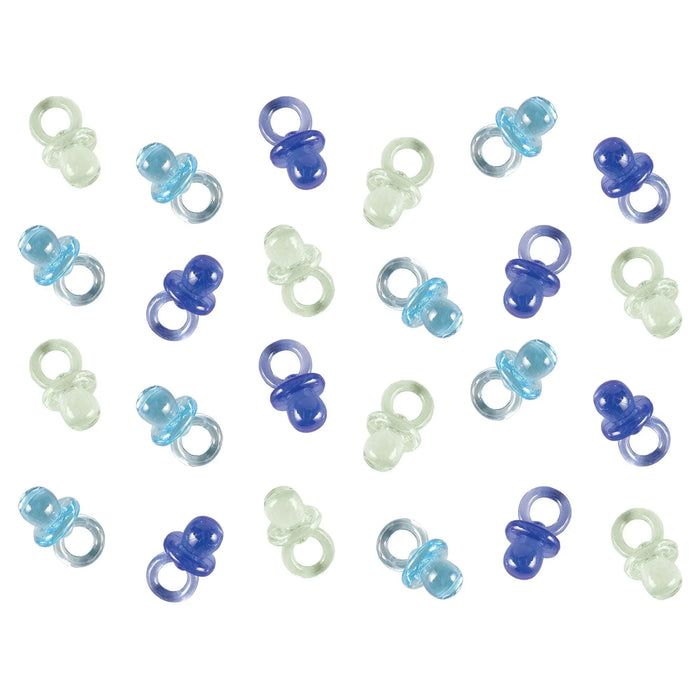 Mini - Pacifiers Party Favors Blue 1" x 1/2" | 24ct - Zurchers